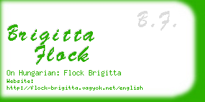 brigitta flock business card